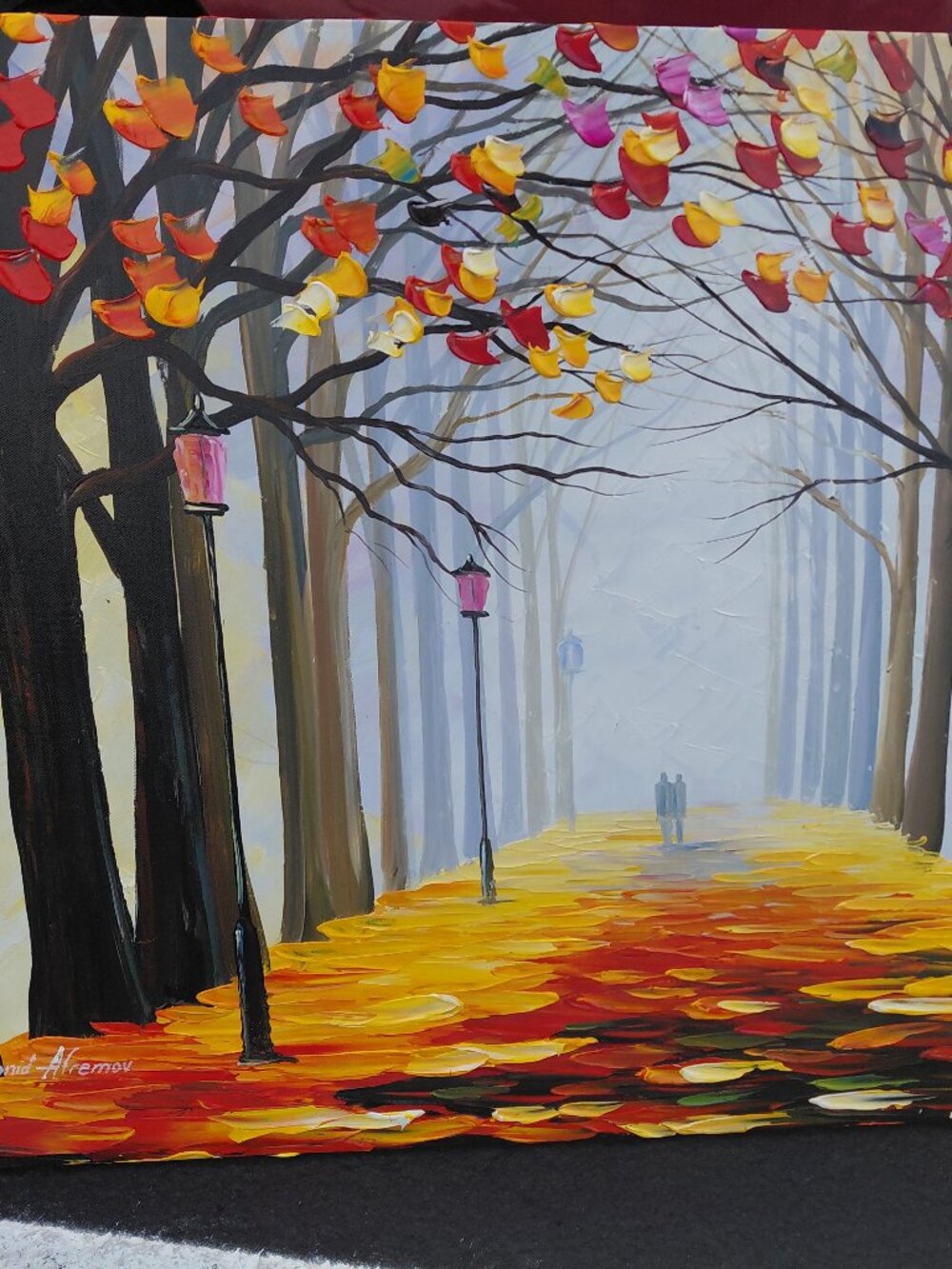 # Original Leonid Afremov “Almost Winter” Oil Painting on Canvas 24x30 Signed 20